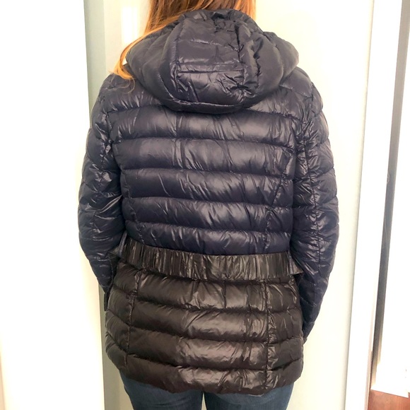 DKNY Foldable Down Hooded Jacket with Buckle - Dark Blue & Black - Picture 5 of 11